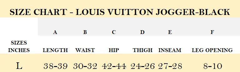 SIZE CHART - LOUIS VUITTON JOGGER-BLACK.webp