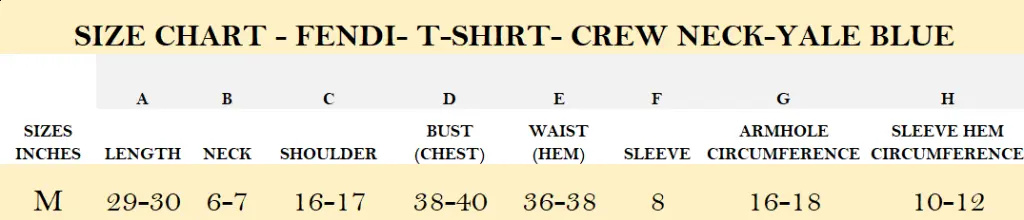 SIZE CHART - FENDI- T-SHIRT- CREW NECK-YALE BLUE.webp